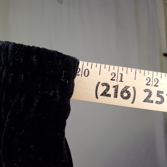 Rena Rowan Velvet Pants Button Tunic Set Women 2X/3X Black Pull-On Quiet Luxury - Picture 14 of 16